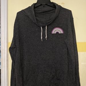 Cowl neck lightweight pullover